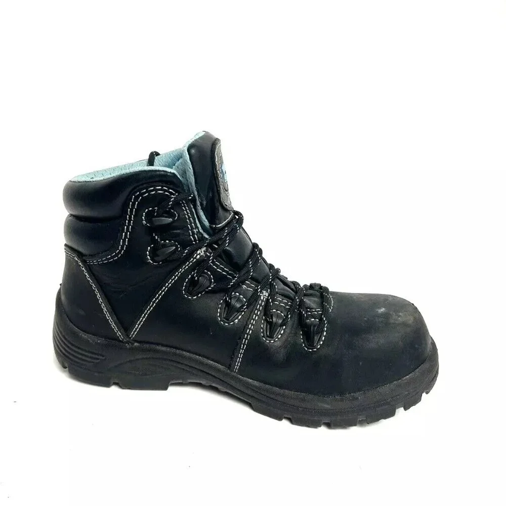 Avenger Womens Framer Comp Toe Waterproof Boot Black 7 M - Picture 2 of 6